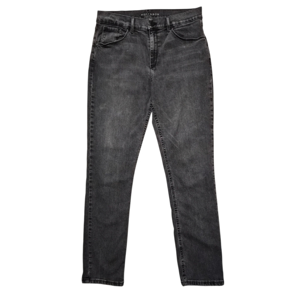 Mott & Bow Boyfriend Jeans Grey Mid-Rise Waist sz 32 x 30